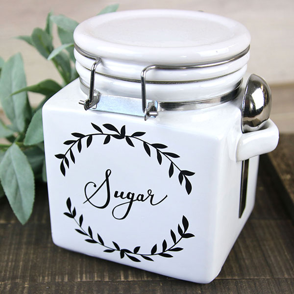 Decorative Sugar Kitchen Jar
