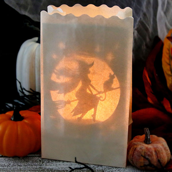 Halloween Witch Luminary Insert