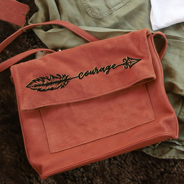 Courage Arrow Messenger Bag