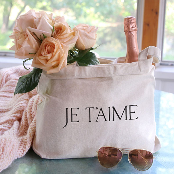 Je T'aime Fabric Basket