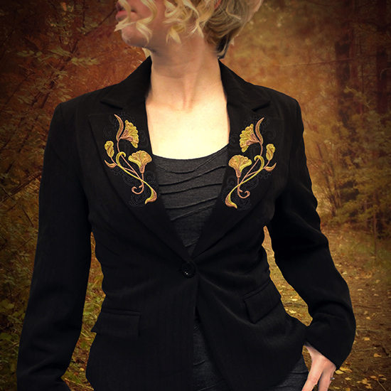 Autumn Nouveau Blazer Machine Embroidery Designs Urban Threads