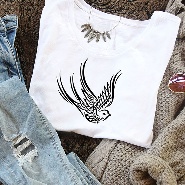 Calligraphy Swallow T-Shirt