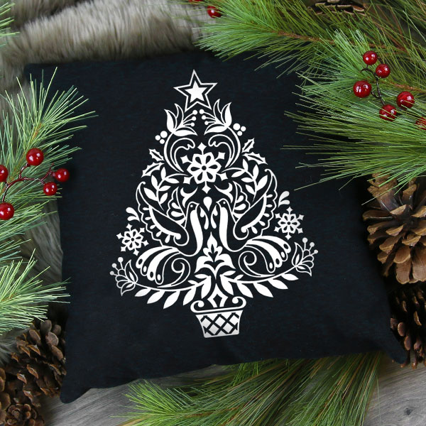 Scandinavian Christmas Tree Pillow