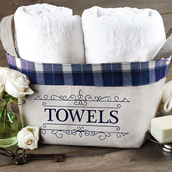 Fabric Towel Basket