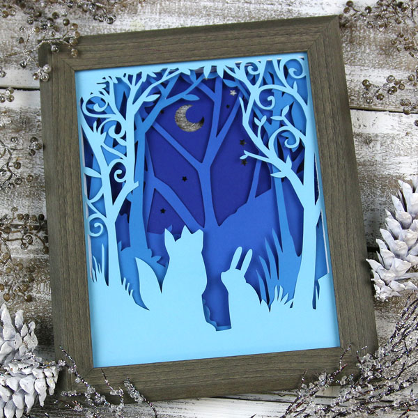 Evening Forest Shadowbox