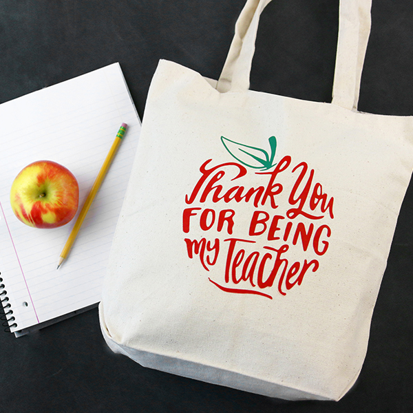 Thank You for Being My Teacher Tote