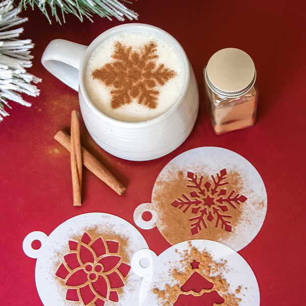 Holiday Coffee Stencil
