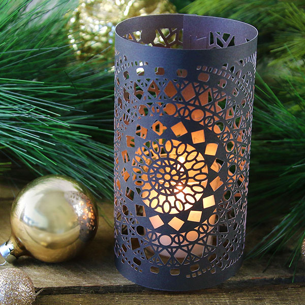 Intricate Lacy Paper Luminary