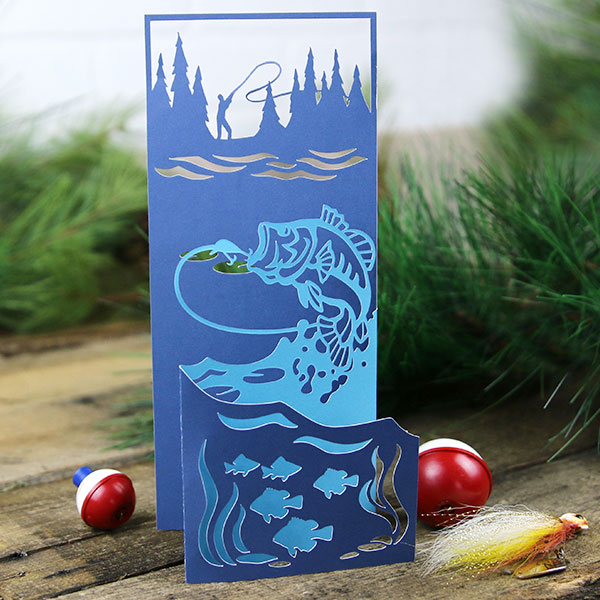 Tri-fold Fisherman's Greeting Card