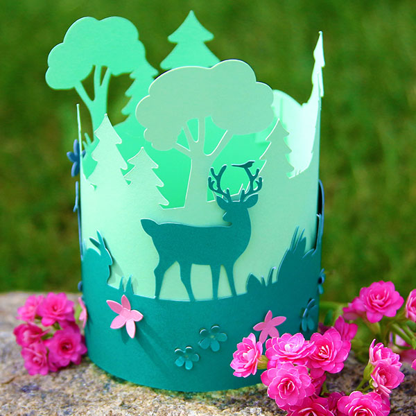 Woodland Landscape Luminary