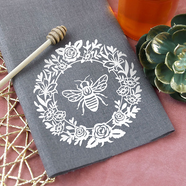 Napoleonic Bee Medallion Tea Towel