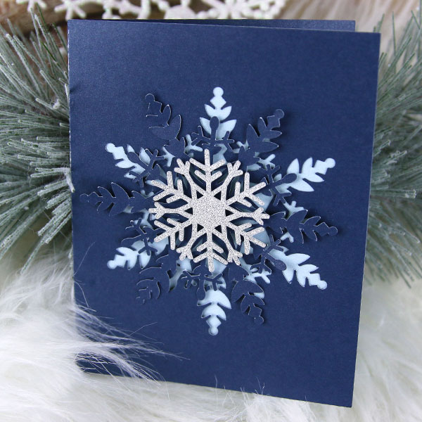 Layered Snowflake Greeting Card