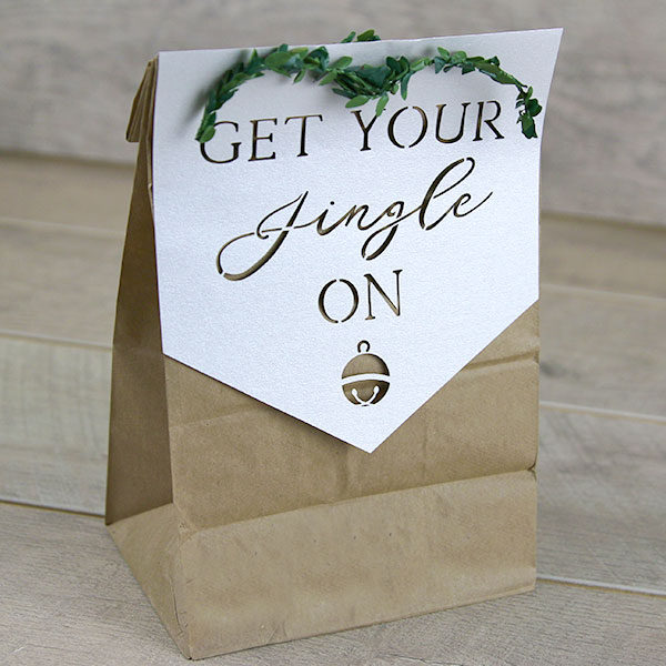 Get Your Jingle On Gift Bag Topper