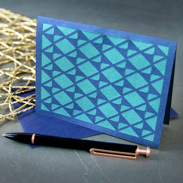 Geometric Pattern Greeting Card