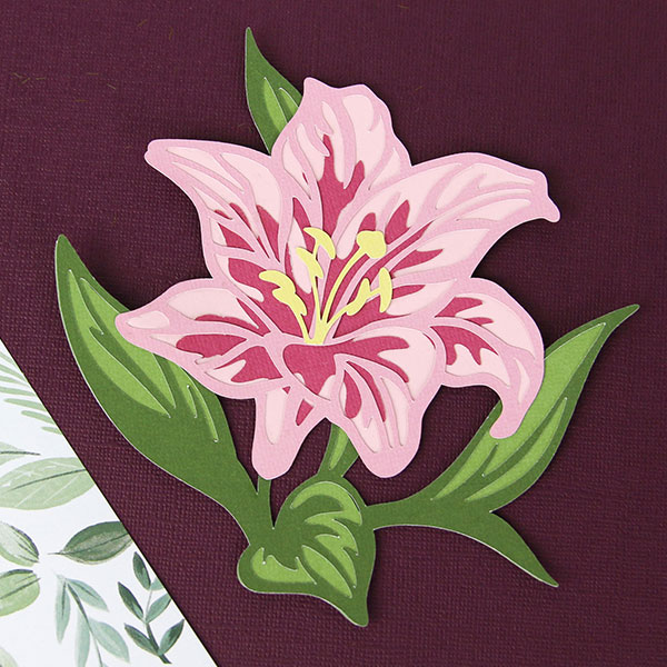 Layered Papercut Lily