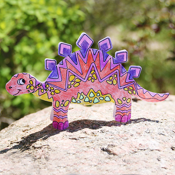Cut & Color Stegosaurus