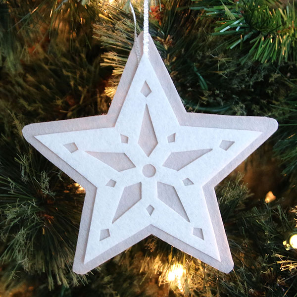 Layered Felt Star Ornament