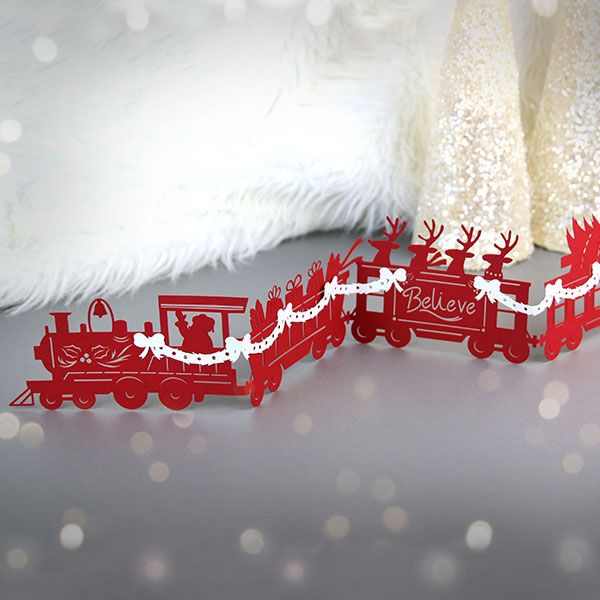 Santa's Christmas Train Scene