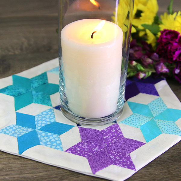 Seven Sisters Quilt Block Table Topper