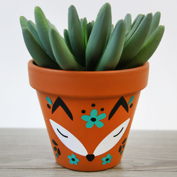 Blooming Fox Face Flower Pot 