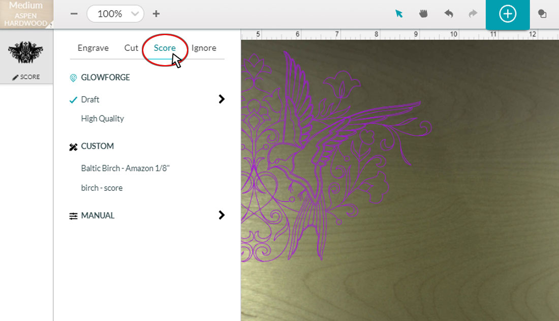 Scoring Function Laser Cutting 7