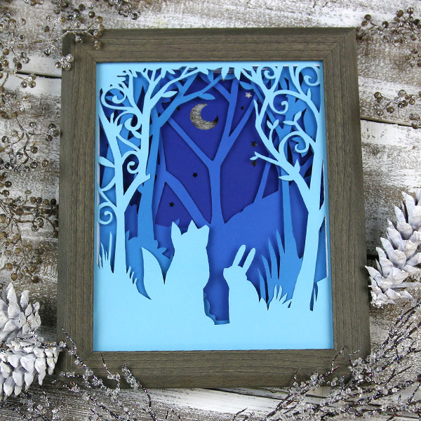 Evening Forest Shadowbox