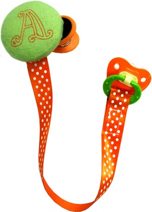 Embroidered Pacifier Clip