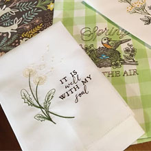 Beautiful Sentiments Dish Towels | Machine Embroidery Designs ...