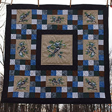 Winter Chickadees Wall Hanging 1