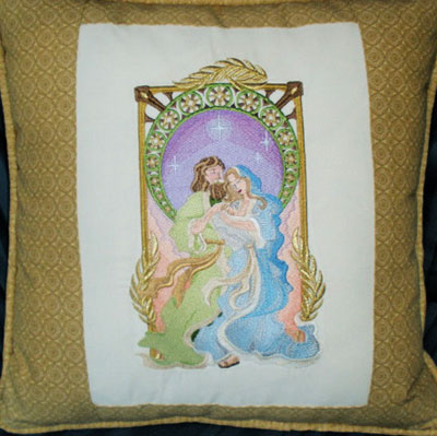 Joyful Nativity Pillow