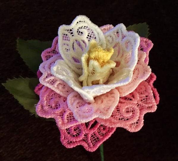 3D Lace Peace Rose