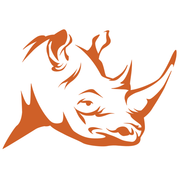 Safari Silhouette Rhino [SVG, DXF]