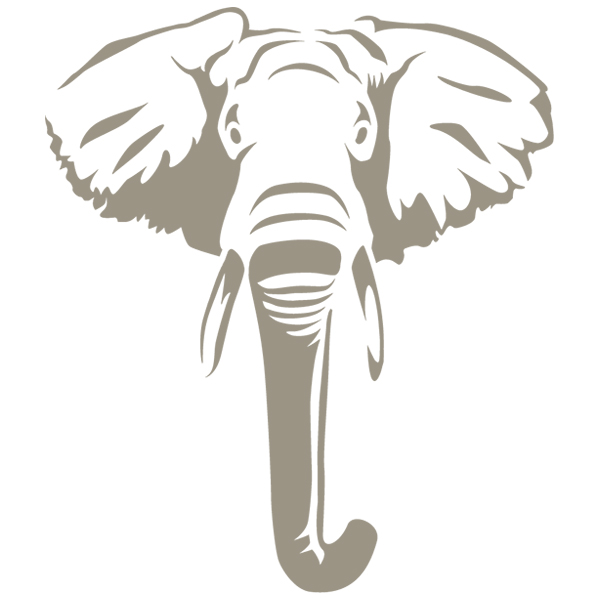 Safari Silhouette Elephant [SVG, DXF]