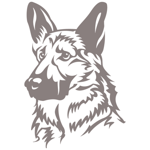German Shepherd Silhouette [SVG, DXF]