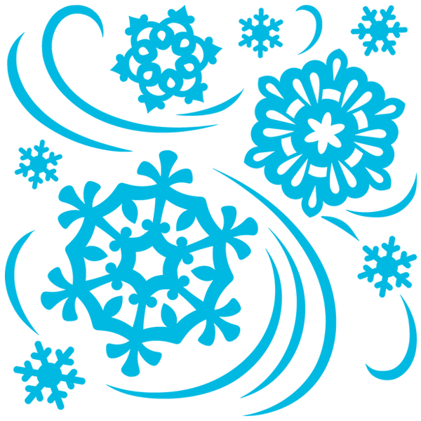 Simply Snowflakes Square [SVG, DXF]