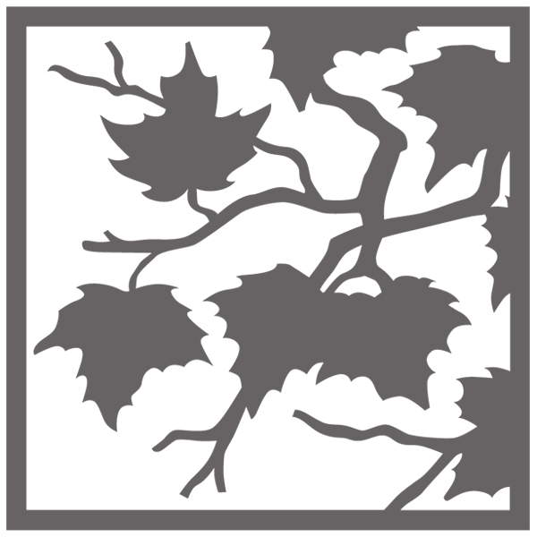 Leaves in the Breeze Silhouette [SVG, DXF]