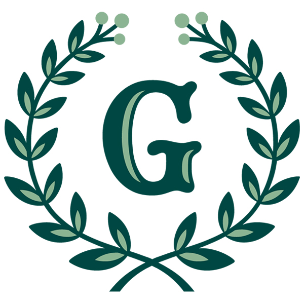 Laurel Alphabet - G [SVG, DXF]