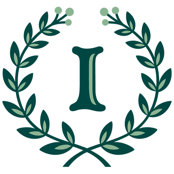 Laurel Alphabet - I [SVG, DXF]