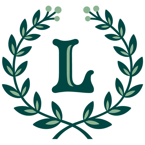 Laurel Alphabet - L [SVG, DXF]
