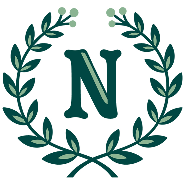 Laurel Alphabet - N [SVG, DXF]