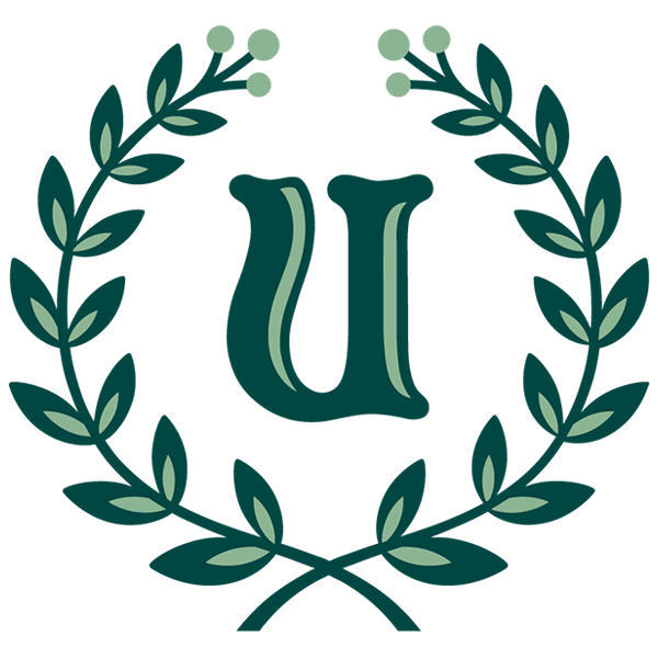 Laurel Alphabet - U [SVG, DXF]