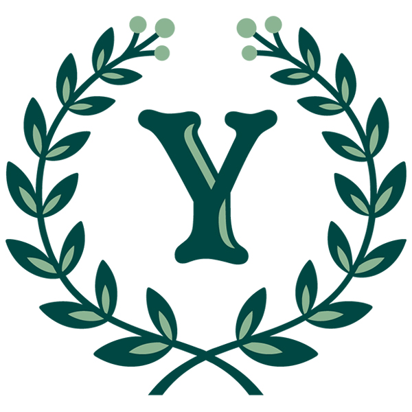 Laurel Alphabet - Y [SVG, DXF]
