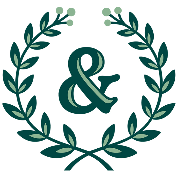 Laurel Alphabet - Ampersand [SVG, DXF]