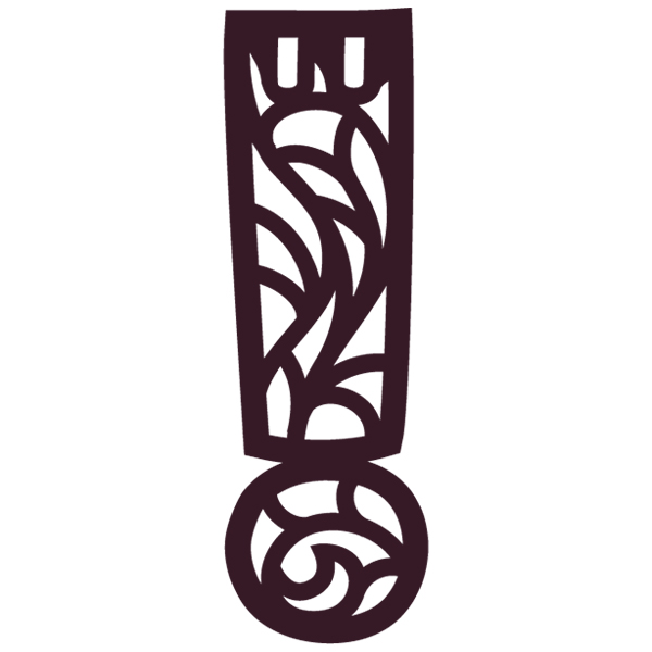 Spiral Alphabet - Exclamation Point [SVG, DXF]