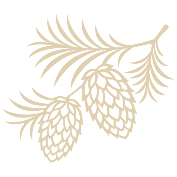 Rustic Pinecone Accent [SVG, DXF]