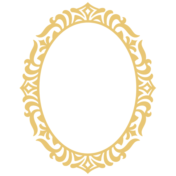 Diamond Delight Monogram Frame [SVG, DXF]