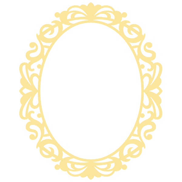 Classic Monogram Frame [SVG, DXF]