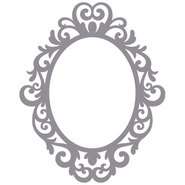 Filigree Monogram Frame [SVG, DXF]