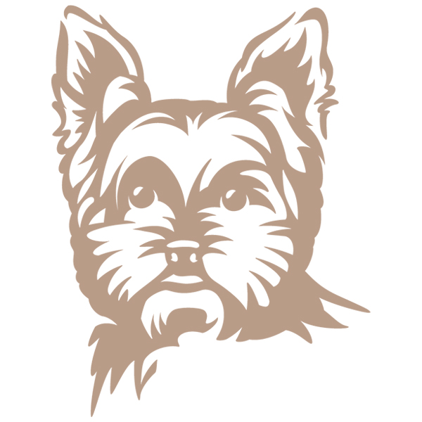 Yorkshire Terrier Silhouette [SVG, DXF]