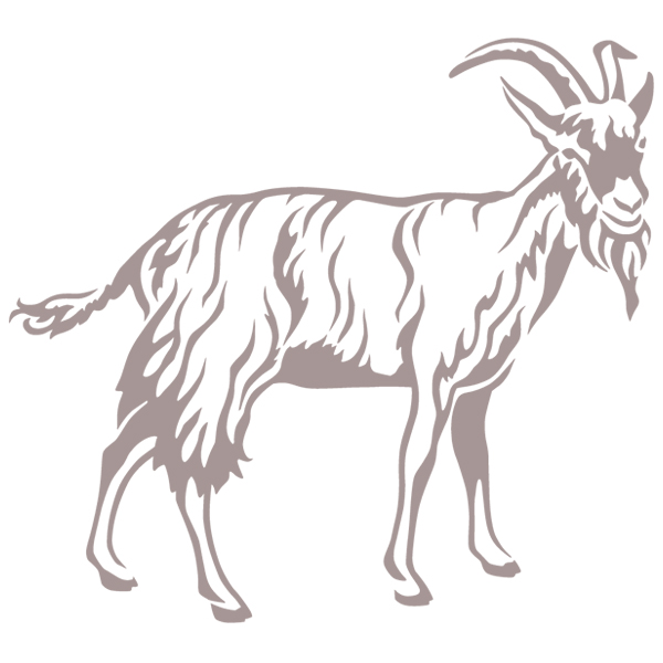 Farm Silhouette Goat 1 [SVG, DXF]